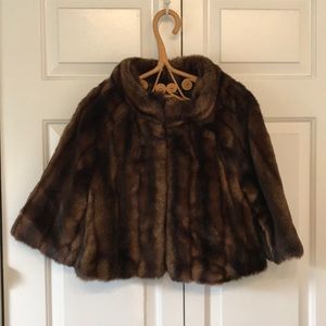 Banana Republic Cropped Faux Fur Coat